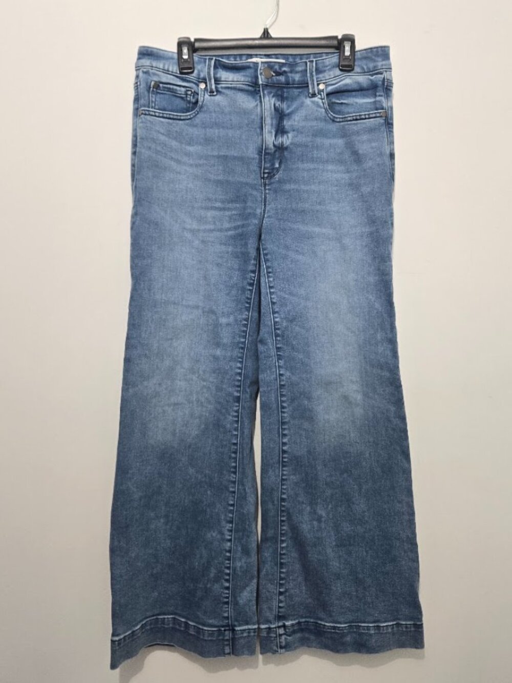 Belle Isle Torrid Blue High Rise Flare Jeans Sz 12R Premium Denim Festival Boho - Picture 2 of 12